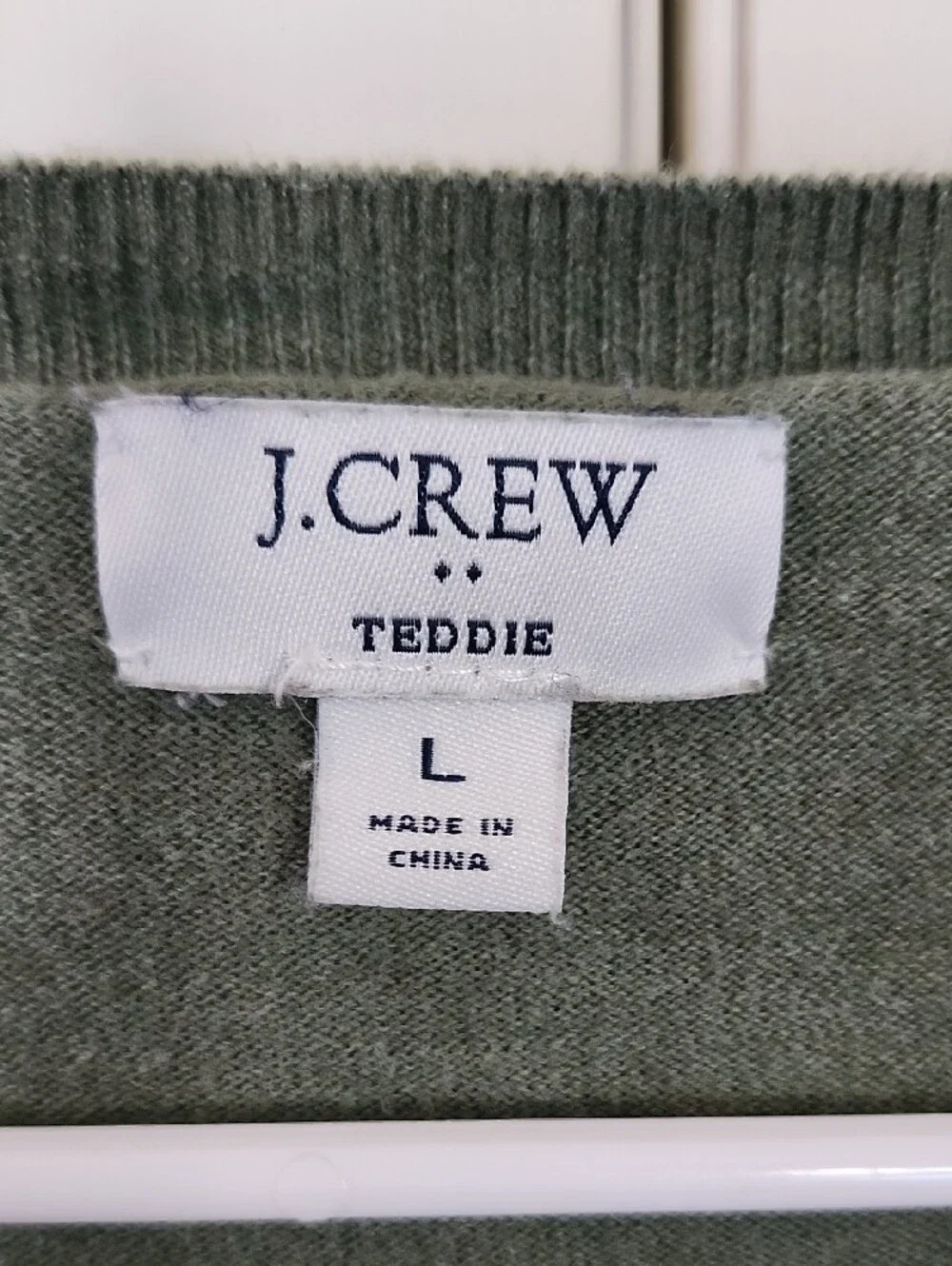 J. Crew Olive Green Crewneck Sweater